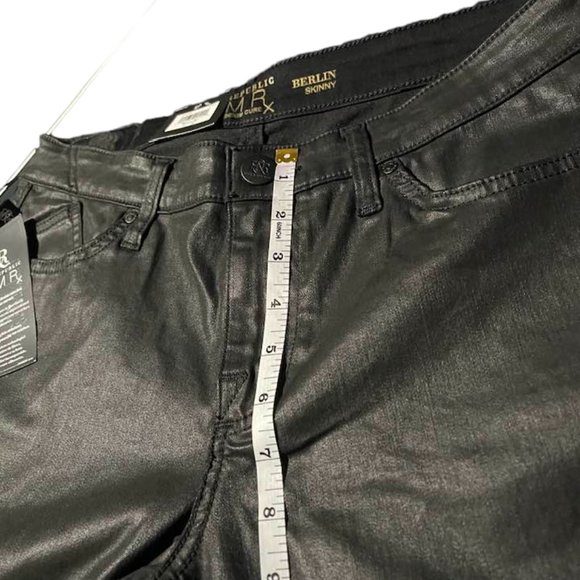 Rock & Republic Women's Jeans ~ NWT ~ Rx Berlin Mid Rise ~ Coated Fabric… - Picture 12 of 16